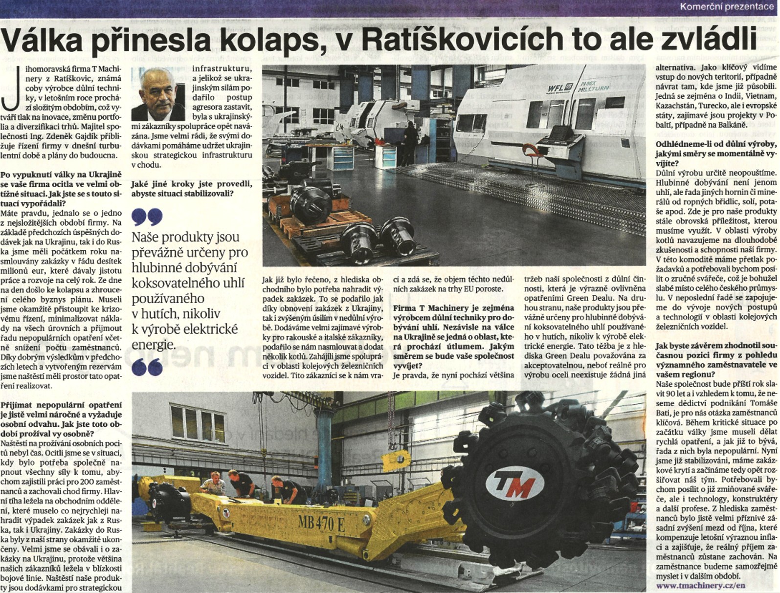 Article in Mladá fronta DNES!