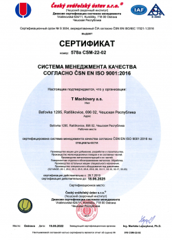TMACHINERY_certifikat_ISO9001-2016#2025_RU | Certifikáty_RU